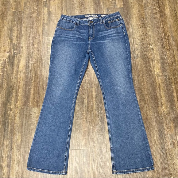 Harley-Davidson Curvy Boot‎ Cut Blue Jeans - Picture 3 of 16